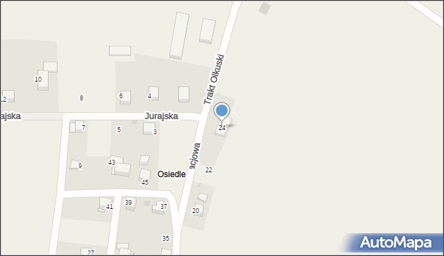 Nowa Góra, Akacjowa, 24, mapa Nowa Góra