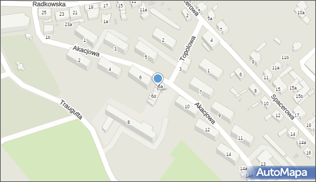 Nowa Ruda, Akacjowa, 6b, mapa Nowa Ruda