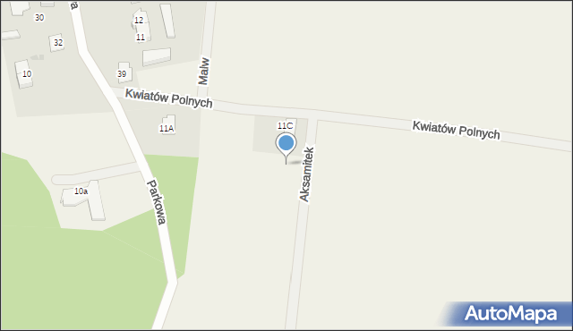 Nowe Bielice, Aksamitek, 2, mapa Nowe Bielice