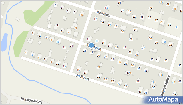 Nowe Proboszczewice, Akacjowa, 18, mapa Nowe Proboszczewice