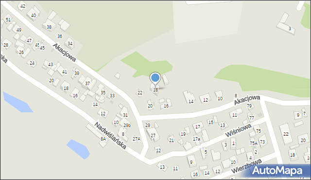 Nowy Dwór Mazowiecki, Akacjowa, 18, mapa Nowy Dwór Mazowiecki