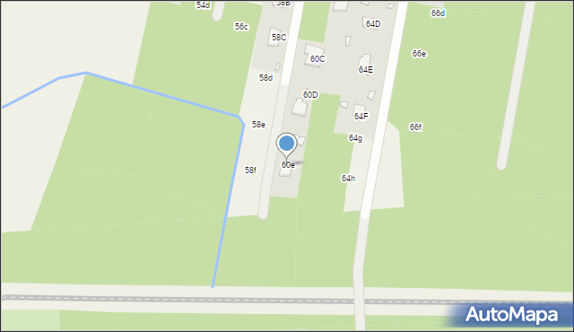 Nowy Prażmów, Akacjowa, 60e, mapa Nowy Prażmów