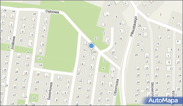 Osolin, Akacjowa, 1, mapa Osolin