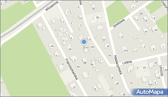 Otrębusy, Akacjowa, 5, mapa Otrębusy