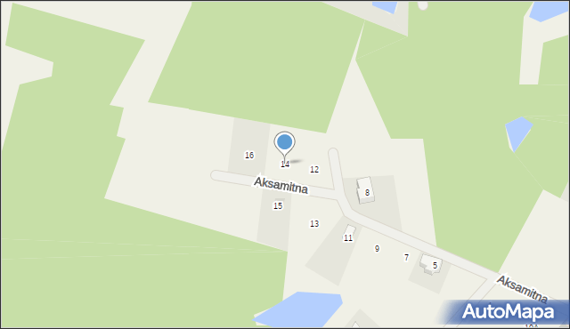 Piekło Dolne, Aksamitna, 14, mapa Piekło Dolne