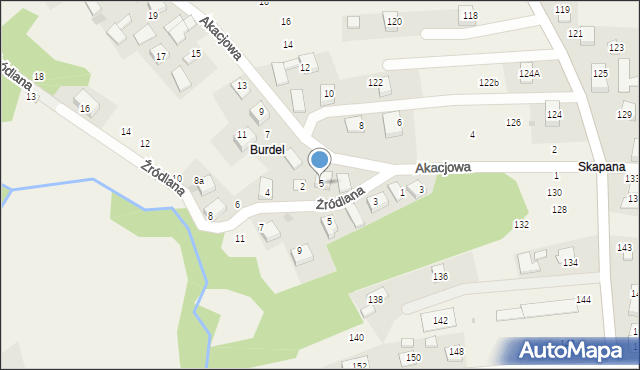 Piotrowice, Akacjowa, 5, mapa Piotrowice