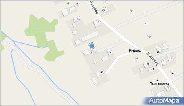 Piotrowice, Akacjowa, 53, mapa Piotrowice