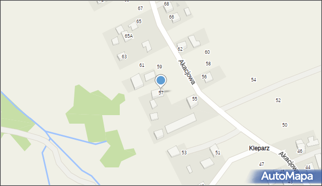 Piotrowice, Akacjowa, 57, mapa Piotrowice