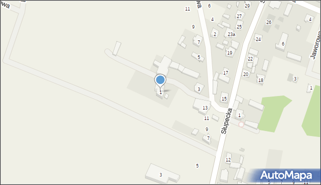 Piotrowice, Akacjowa, 1, mapa Piotrowice