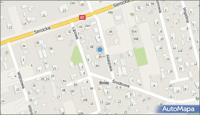 Pomiechówek, Akacjowa, 4C, mapa Pomiechówek