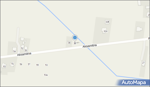 Postoliska, Aksamitna, 36, mapa Postoliska