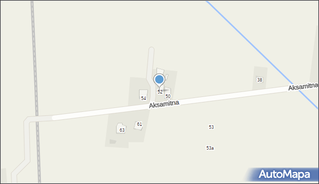 Postoliska, Aksamitna, 52, mapa Postoliska