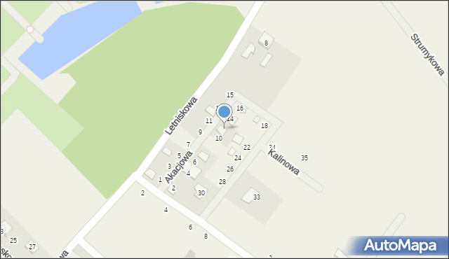 Prądocin, Akacjowa, 12, mapa Prądocin