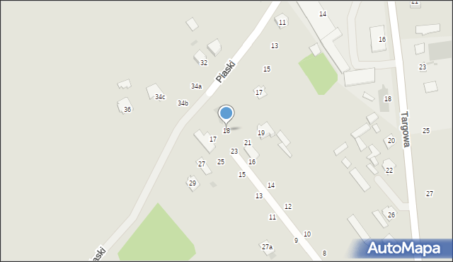 Przytyk, Akacjowa, 18, mapa Przytyk