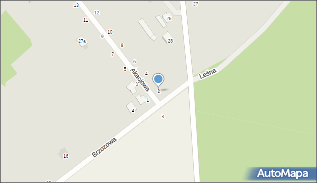 Przytyk, Akacjowa, 2, mapa Przytyk