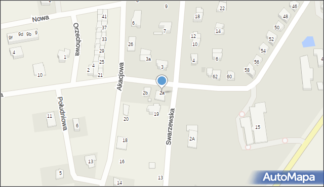 Puck, Akacjowa, 2a, mapa Puck