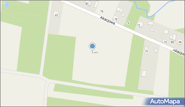 Puszcza Mariańska, Akacjowa, 37d, mapa Puszcza Mariańska