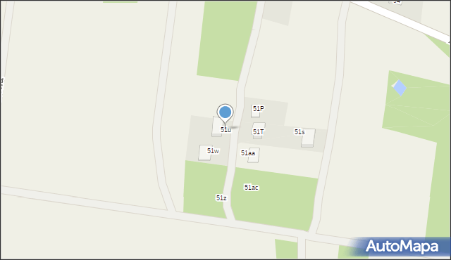 Puszcza Mariańska, Akacjowa, 51u, mapa Puszcza Mariańska