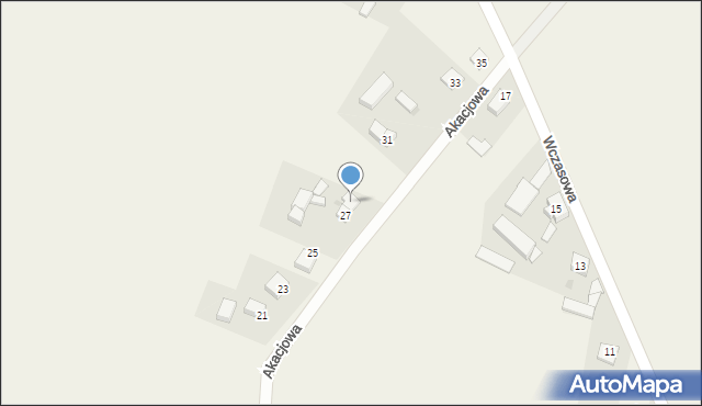 Radomierz, Akacjowa, 29, mapa Radomierz