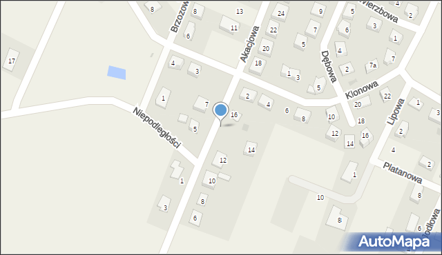 Radwanice, Akacjowa, 12a, mapa Radwanice