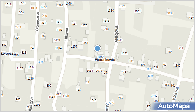 Radziechowy, Akacjowa, 918, mapa Radziechowy