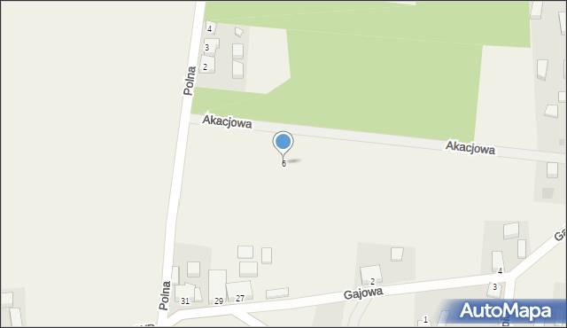 Rąpice, Akacjowa, 6, mapa Rąpice