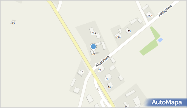 Ruda Strawczyńska, Akacjowa, 1, mapa Ruda Strawczyńska