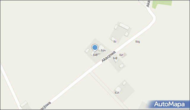 Ruda Strawczyńska, Akacjowa, 15, mapa Ruda Strawczyńska