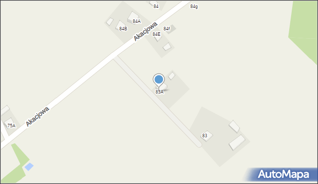 Ruda Strawczyńska, Akacjowa, 4, mapa Ruda Strawczyńska