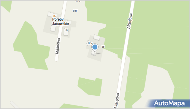 Ruda Strawczyńska, Akacjowa, 41, mapa Ruda Strawczyńska