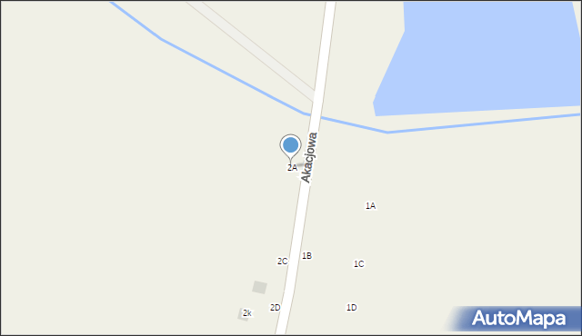 Ruda Talubska, Akacjowa, 2A, mapa Ruda Talubska