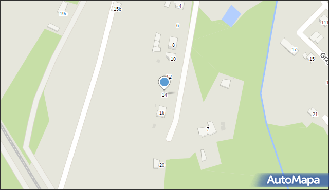 Rudnik nad Sanem, Akacjowa, 14, mapa Rudnik nad Sanem