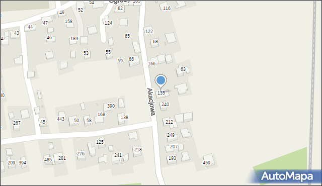 Rzozów, Akacjowa, 143, mapa Rzozów