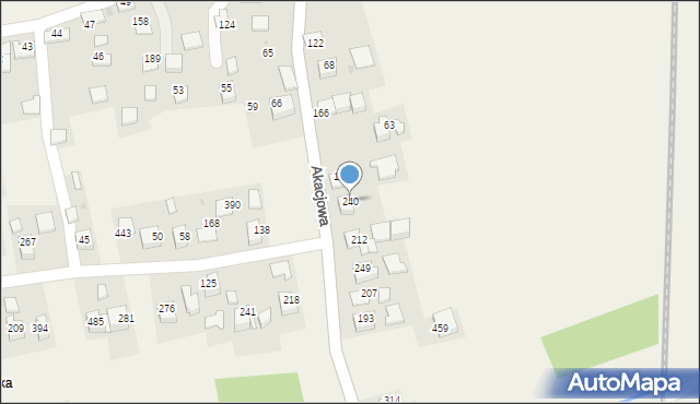 Rzozów, Akacjowa, 145, mapa Rzozów