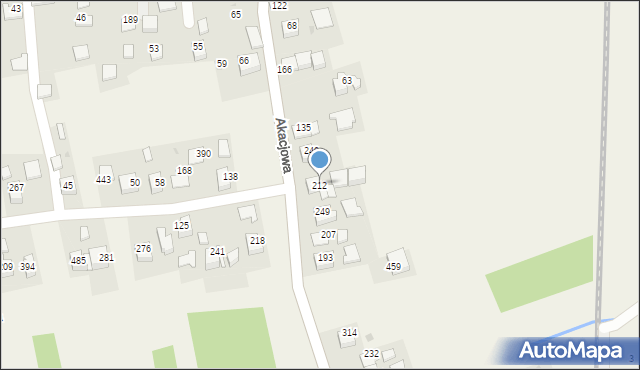 Rzozów, Akacjowa, 147, mapa Rzozów