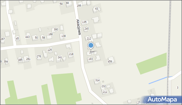 Rzozów, Akacjowa, 151, mapa Rzozów