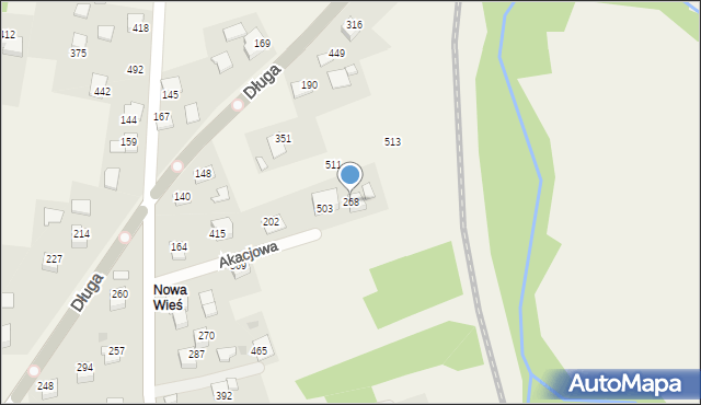 Rzozów, Akacjowa, 17, mapa Rzozów