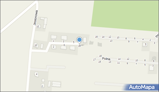 Siedlec, Akacjowa, 10, mapa Siedlec