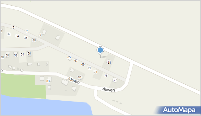 Sieniawka, Akwen, 17, mapa Sieniawka