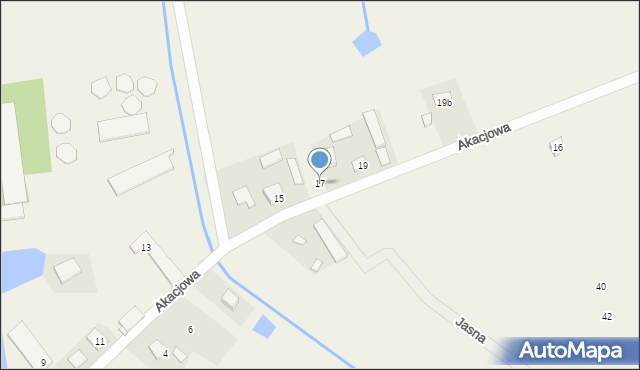 Sierzchów, Akacjowa, 17, mapa Sierzchów