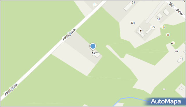 Sierzchów, Akacjowa, 3A, mapa Sierzchów