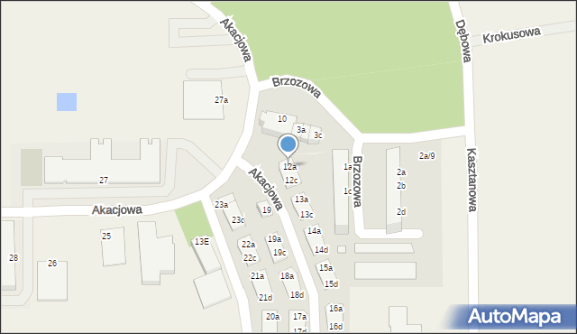 Skarbimierz-Osiedle, Akacjowa, 12a, mapa Skarbimierz-Osiedle