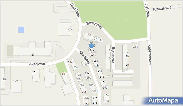 Skarbimierz-Osiedle, Akacjowa, 12b, mapa Skarbimierz-Osiedle