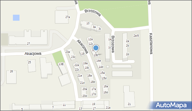 Skarbimierz-Osiedle, Akacjowa, 13c, mapa Skarbimierz-Osiedle