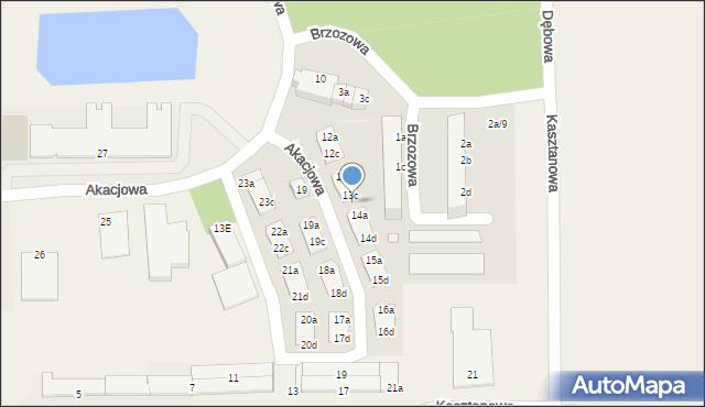 Skarbimierz-Osiedle, Akacjowa, 13d, mapa Skarbimierz-Osiedle