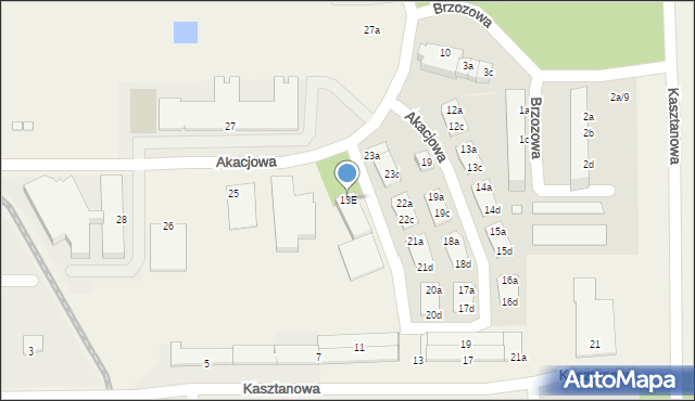 Skarbimierz-Osiedle, Akacjowa, 13E, mapa Skarbimierz-Osiedle