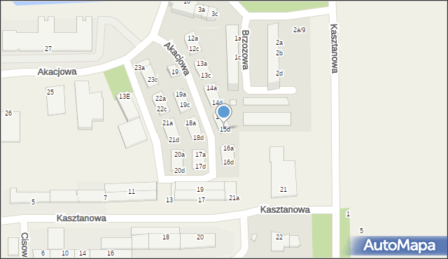 Skarbimierz-Osiedle, Akacjowa, 15d, mapa Skarbimierz-Osiedle