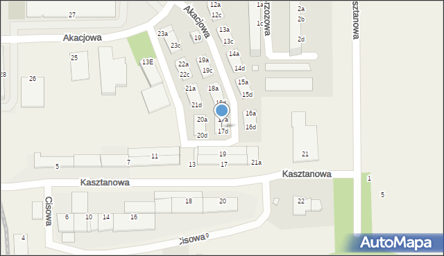 Skarbimierz-Osiedle, Akacjowa, 17c, mapa Skarbimierz-Osiedle