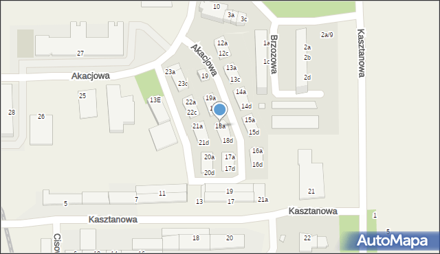 Skarbimierz-Osiedle, Akacjowa, 18a, mapa Skarbimierz-Osiedle