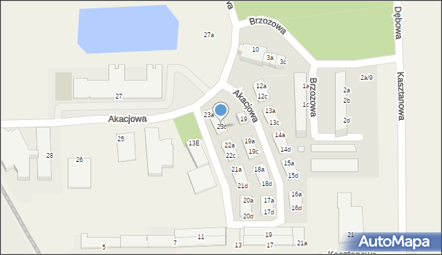 Skarbimierz-Osiedle, Akacjowa, 23c, mapa Skarbimierz-Osiedle